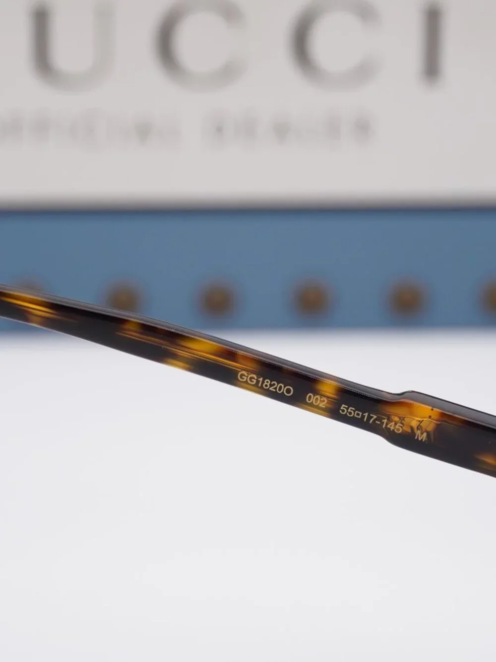 Gucci GG1820O 002 Square Eyeglasses - Havana 55mm